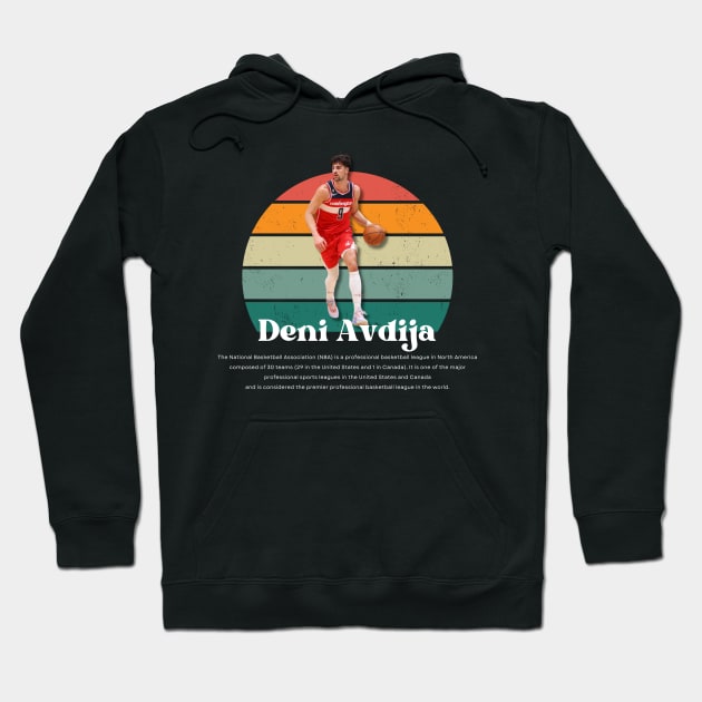 Deni Avdija Vintage V1 Hoodie by Gojes Art